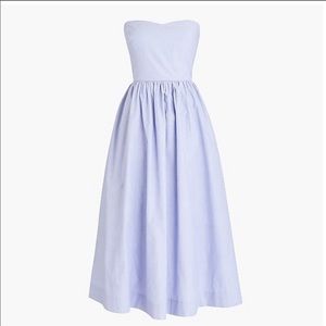 J. Crew strapless cotton Oxford dress
